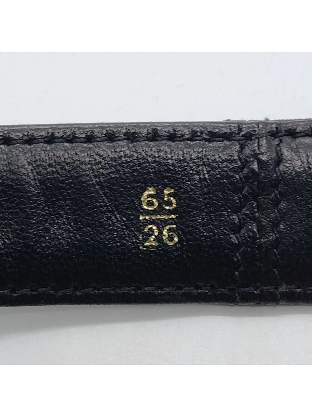 Chanel Belt Black Gold Leather 700-060225 - Picture 7 of 8